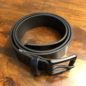 Leather belt (black)